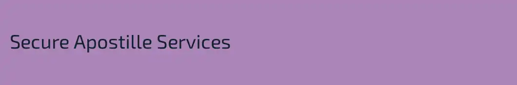Secure Apostille Services